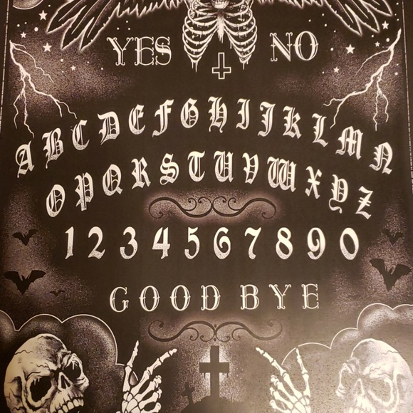 Too Fast Ouija Skeleton Sun Spirit Board 11"x17" Tattoo Art Lithograph Art Print - Picture 4 of 5